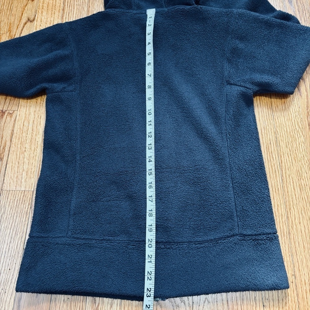 Patagonia Women XS dark navy full zip Long Sleeve hooded cozy soft fleece Jacket - Picture 13 of 16